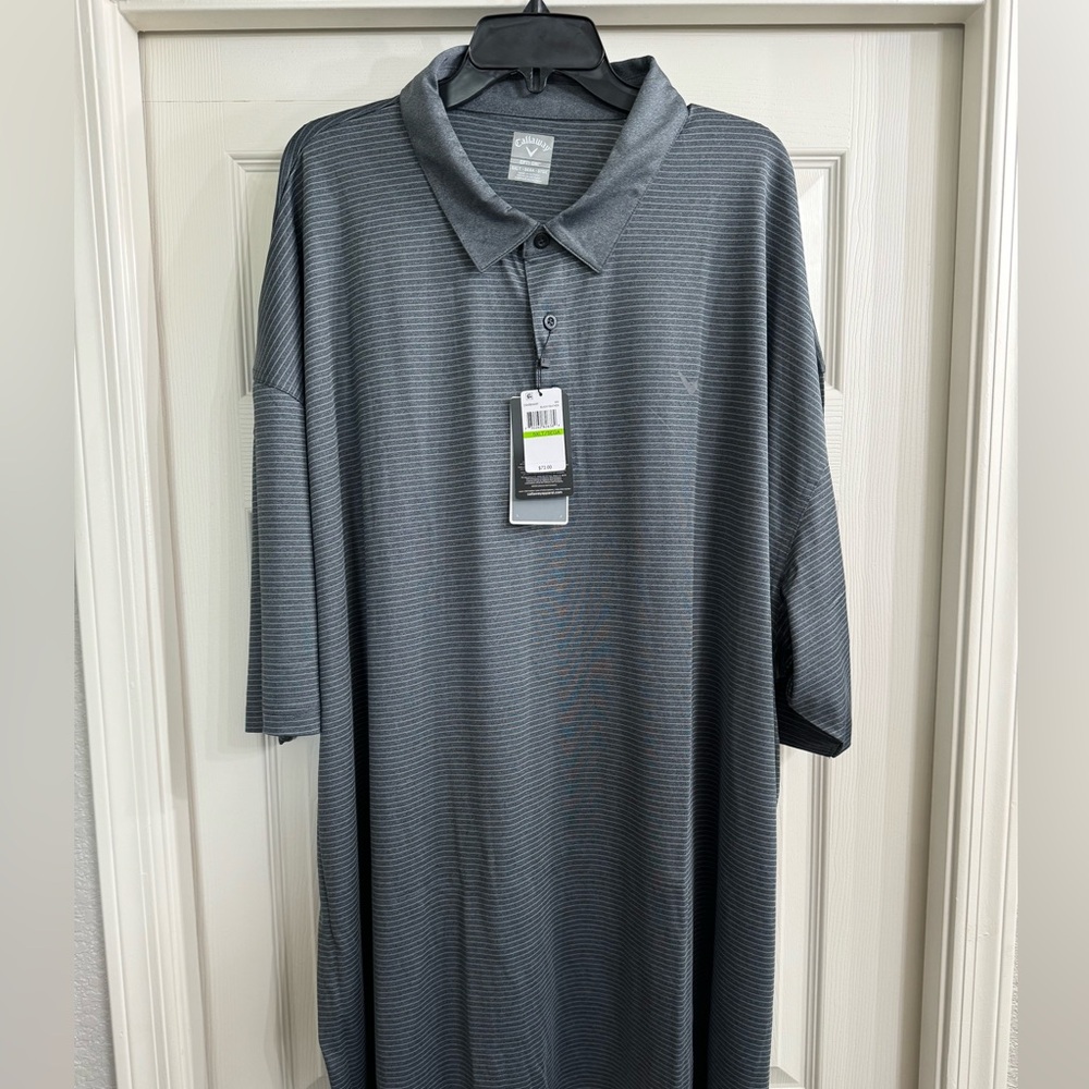 NWT Callaway Polo Shirt Opti-Dri Golf Shirt 5XLT